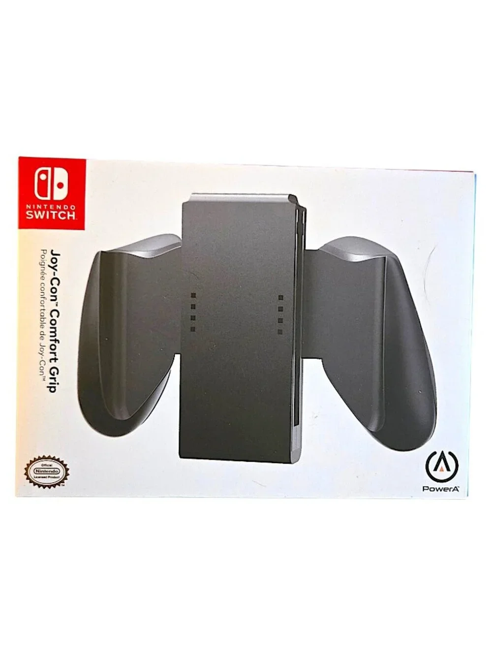 PowerA Joy Con Comfort Grip Nintendo Switch Black Handheld Gaming Accessory